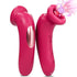 Round mouth rose sucking vibrator with vibrating tongue