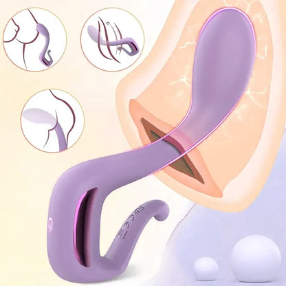 Purple Musical Note Shaped G-spot Vibrator With 9 Vibrations