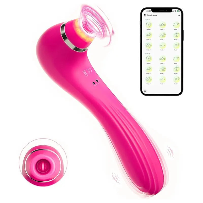 4-in-1 clitoral sucking &amp; licking vibrator with remote
