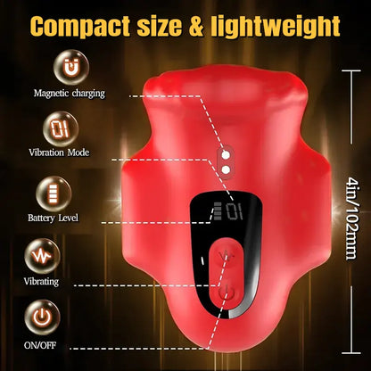 Mouth-Style Vibrating Penis Stroker