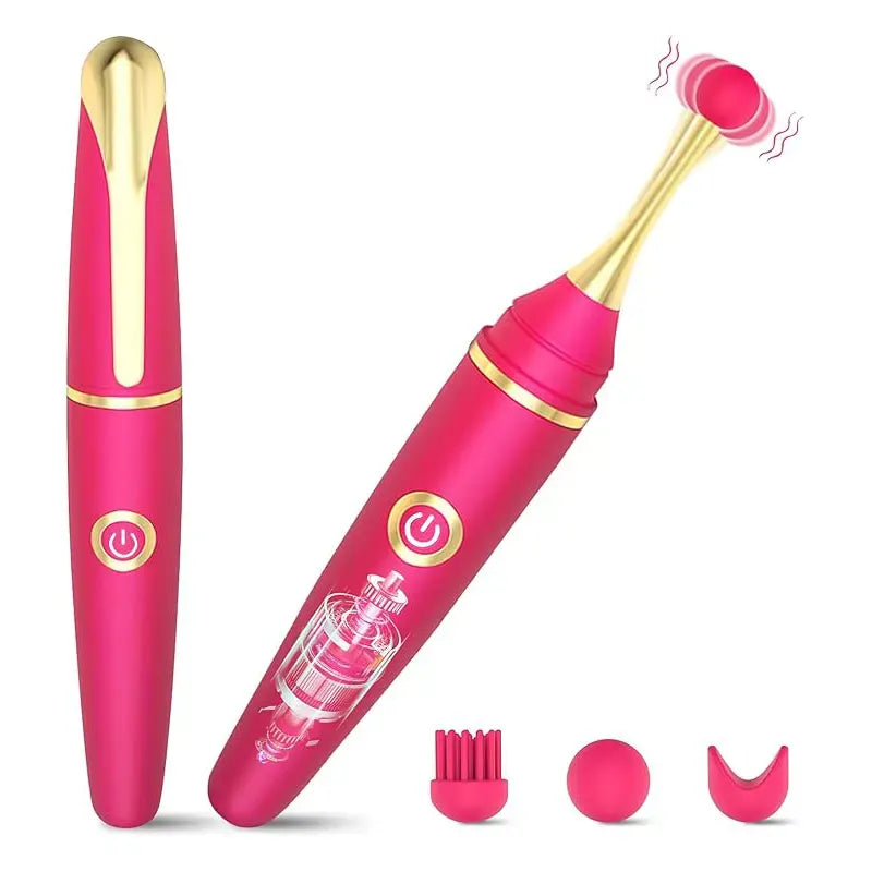 Pink high-frequency clitoral G-spot vibrator