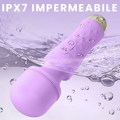 A cute wand vibrator with two vibrating ends
