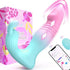 2-in-1 Rabbit Vibrator with 9 Thrust Dildos