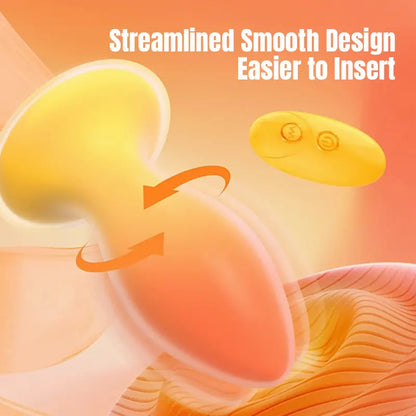 Vibrating Ergonomic Gradient Color Anal Plug