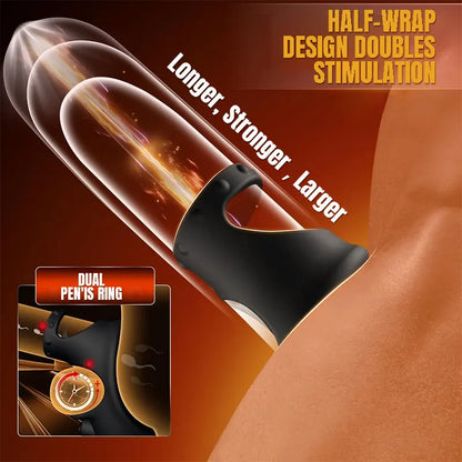 Wearable Prostate Vibrating Delay Cock Ring
