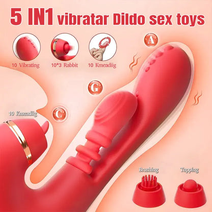 10 Unique Kneading Vibration Patterns G-Spot Vibrator