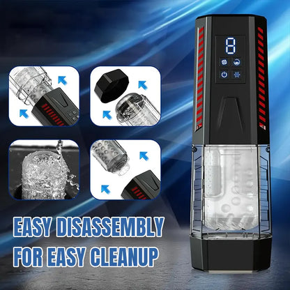 4-in-1 Thrusting and Rotating Blowjob Machine