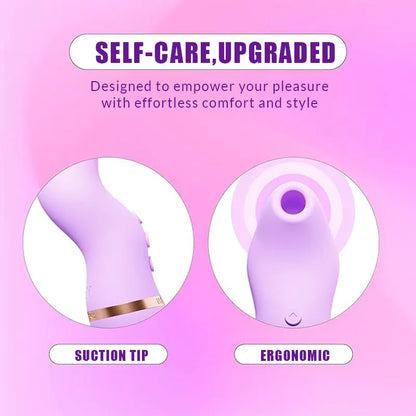 Mini clitoral sucking vibrator with 48 air pulse modes