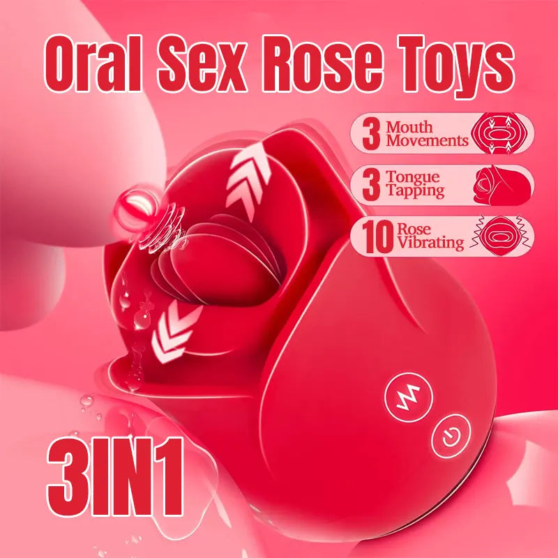 Rose Kissing &amp; Licking Sex Toy
