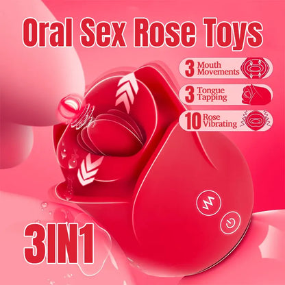 Rose Kissing &amp; Licking Sex Toy