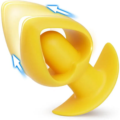 Hollow Vibrating Silicone Butt Plug
