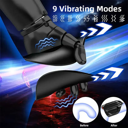 Masturbator with detachable bullet vibrator, 9 vibrations