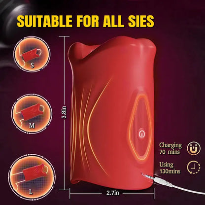 4-in-1 Rose App Open Penis Vibrator