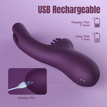 Come-Hither Clitoral Tickling Vibrator