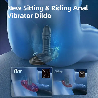 Prostate Massager &amp; Sit-On Vibrator Stimulates G-Spot