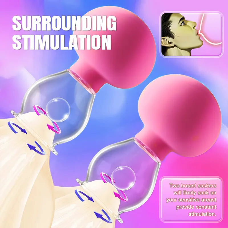Manual Silicone Nipple Sucker Pair