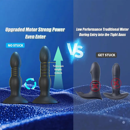 Thrusting Anal Vibrator with Remote Control