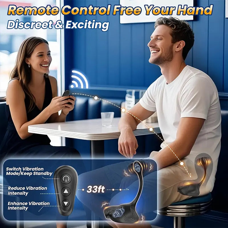 Dual Motor Prostate Vibrator for Men
