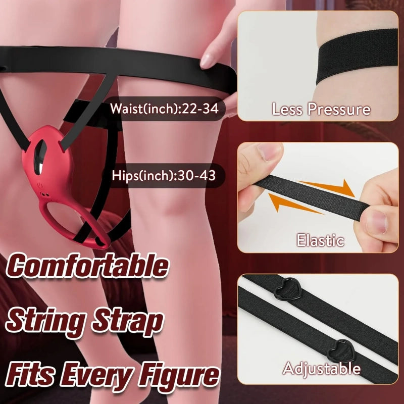 Remote-Controlled Vibrating Rose Cock Ring
