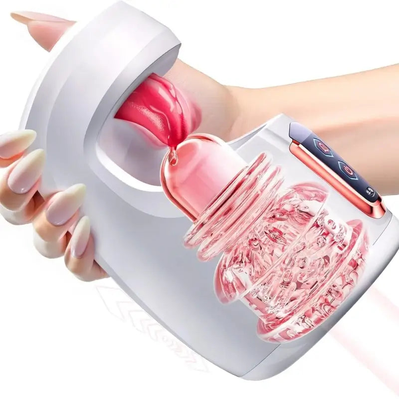 Automatic Thrusting and Licking Male Masturbator