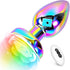 LED Vibrating Rose Metal Anal Plug