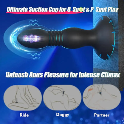 Thrusting Anal Vibrator with Remote Control