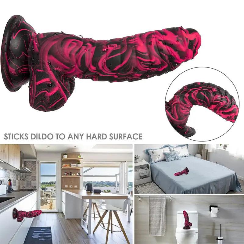 Mixed_Color_Shaped_Simulated_Dildo5