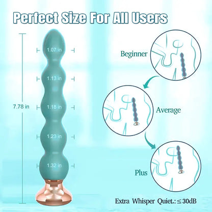 Remote Control 10 Vibrating Plug Anal Beads