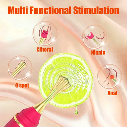 Pink high-frequency clitoral G-spot vibrator