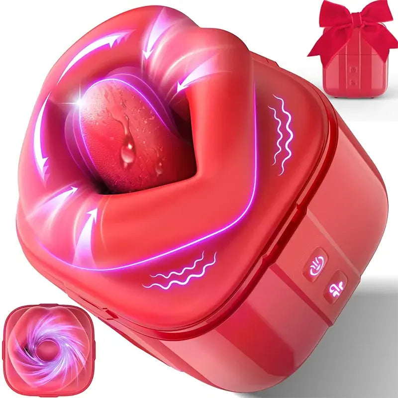 6D Real Oral Sucking Vibrator - Mini Rose Clit Sucker