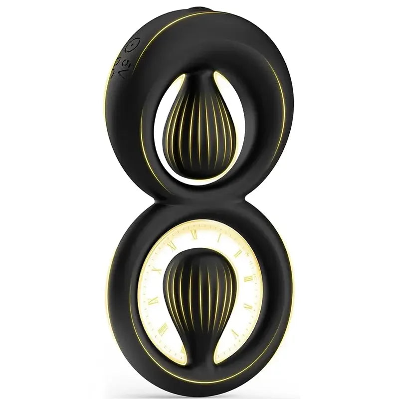 Silicone Vibrating Cock Ring with Dual Adjustable Beads