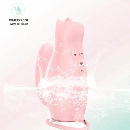3-in-1 cat vibrator with sucking mouth and vibrating tongue