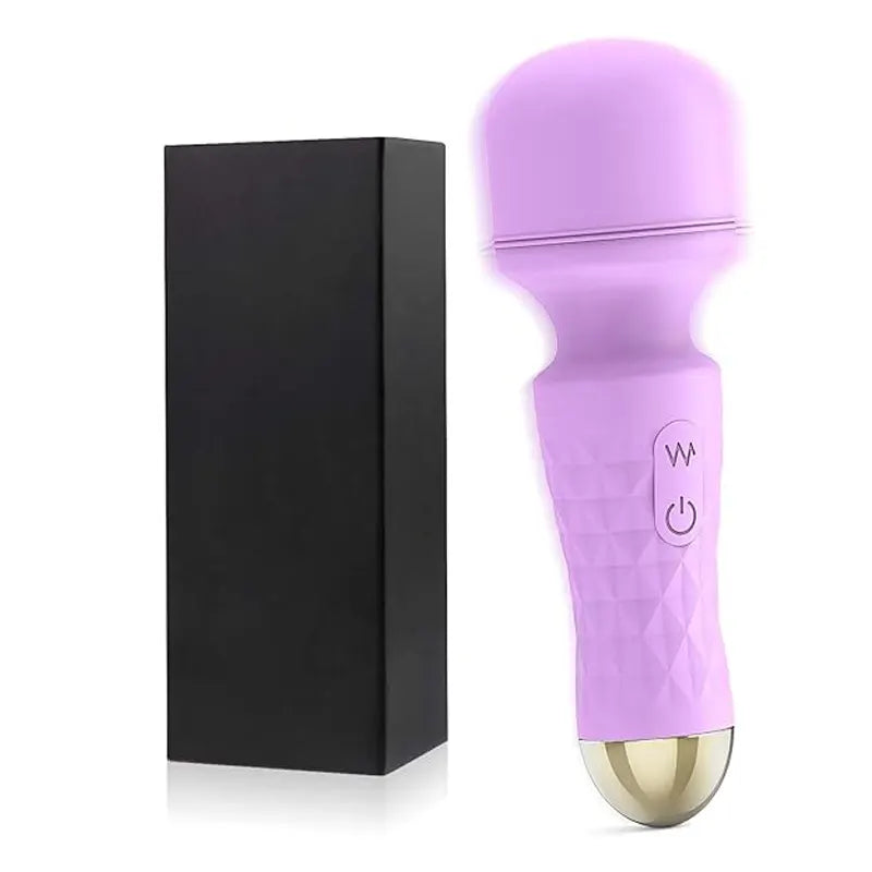 A cute wand vibrator with two vibrating ends