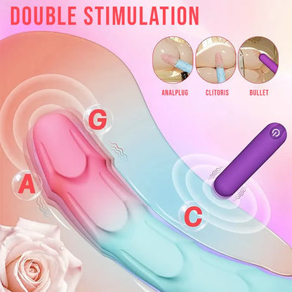 Multi-layer petal dildo vibrator &amp; 20 vibration modes