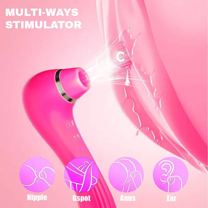 4-in-1 clitoral sucking &amp; licking vibrator with remote