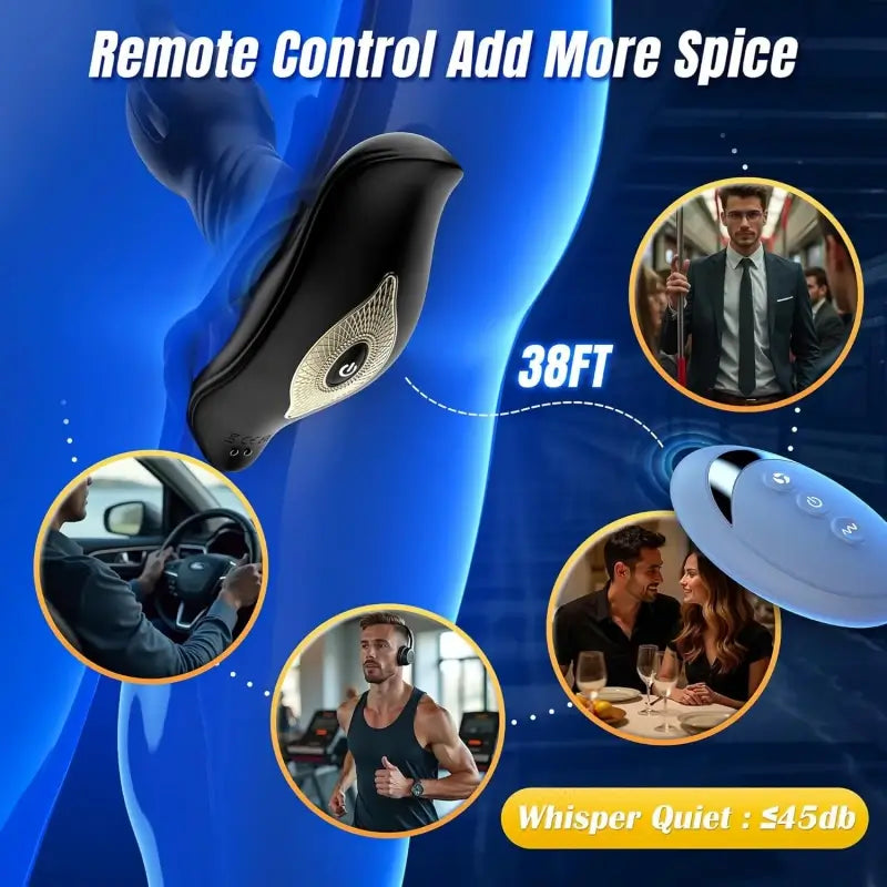 Remote-Control Thrusting Prostate Massager Plug