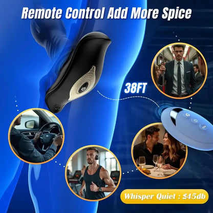 Remote-Control Thrusting Prostate Massager Plug