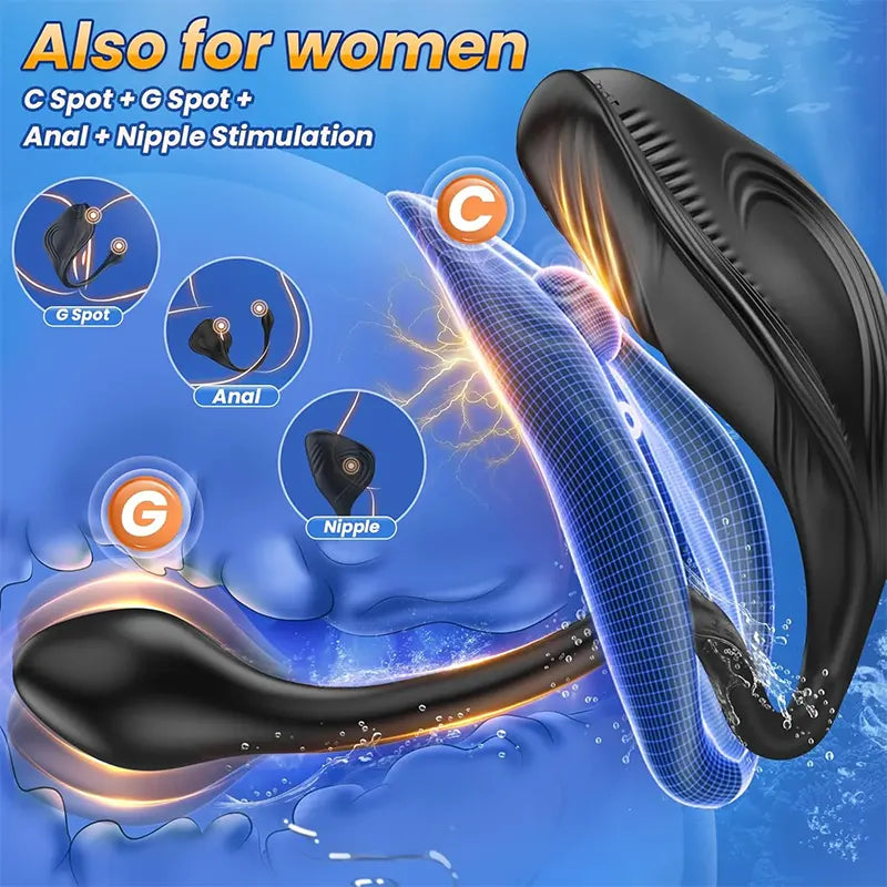Dual Motor Prostate Vibrator for Men