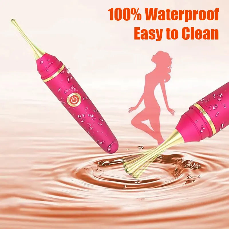 Pink high-frequency clitoral G-spot vibrator
