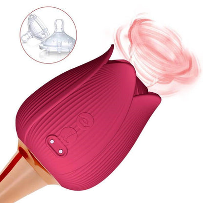rose toy clit sucker vibrator red