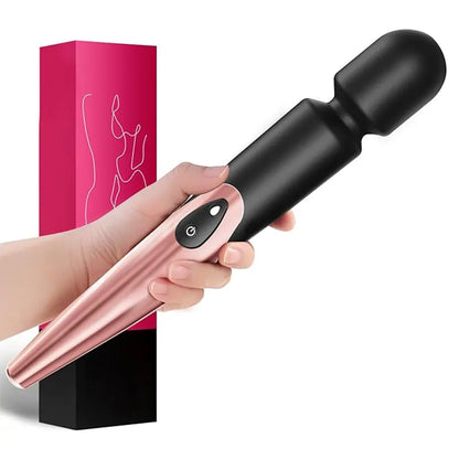 Female Wand Vibrator Elegant Rose Gold