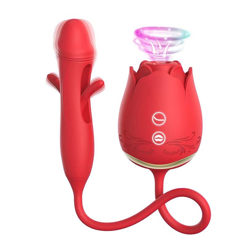 3-in-1_Telescopic_Slap_Suck_Rose_Vibrator