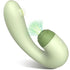 Green two-in-one vibrator, sucking and vibrating