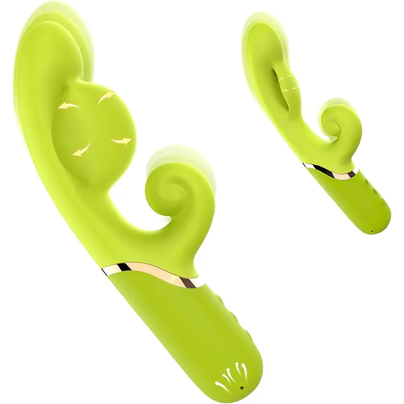 Green Innovative Inflatable Rabbit G-spot Vibrator