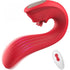 4 in 1 clitoral suction cup rose toy with vibrating tongue