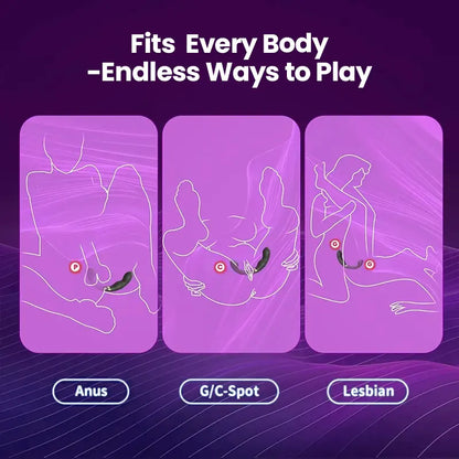 Double-headed vibrating prostate massager male toy