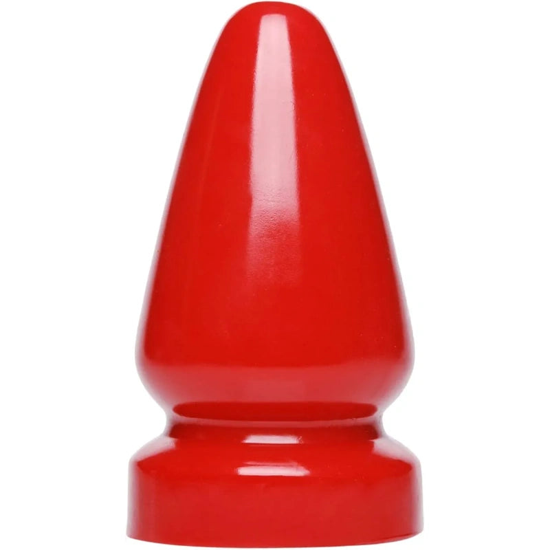 Christmas red size S anal plug, smooth and hard