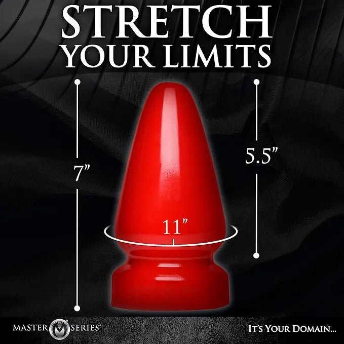 Christmas red size S anal plug, smooth and hard