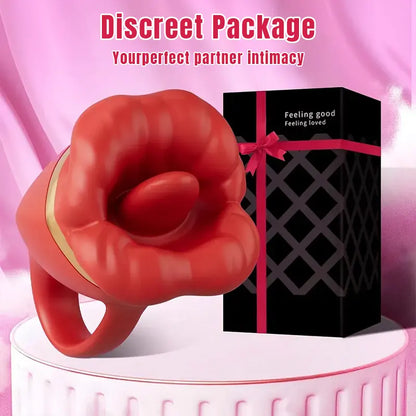 Rose tongue vibrator, petal mouth