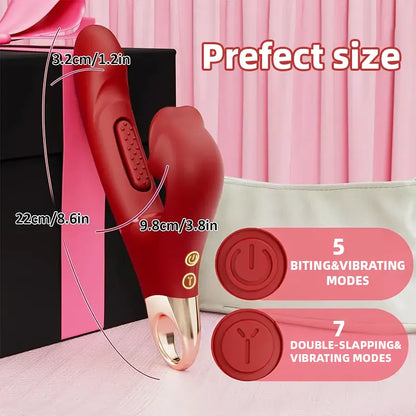 Rose tongue three-point stimulation vibrator